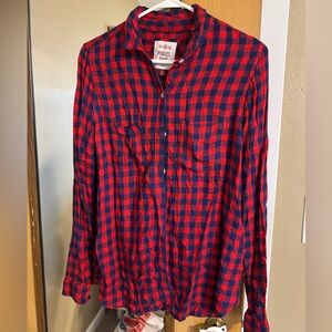 Women’s SO Blue and Red Flannel